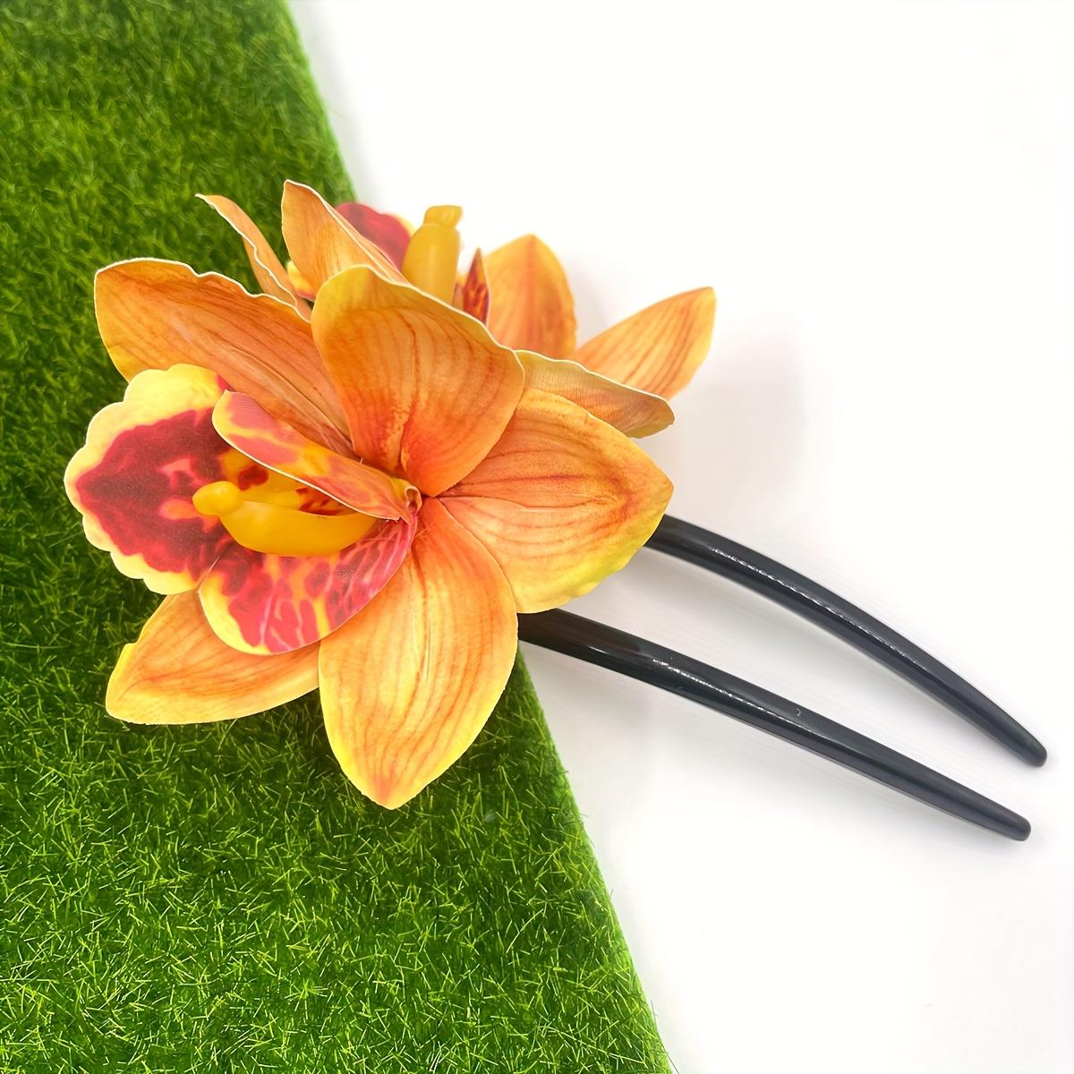1pc of New Hawaiian Artificial Orchid Hairpin Suitable for Brides, Wedding, Hawaiian Beach, Tropical Party Decoration Hair Accessory and Comb жовтий
1pc of New Hawaiian Artificial Orchid Hairpin Suitable for Brides, Wedding, Hawaiian Beach, Tropical Party Decoration Hair Accessory and Comb жовтий