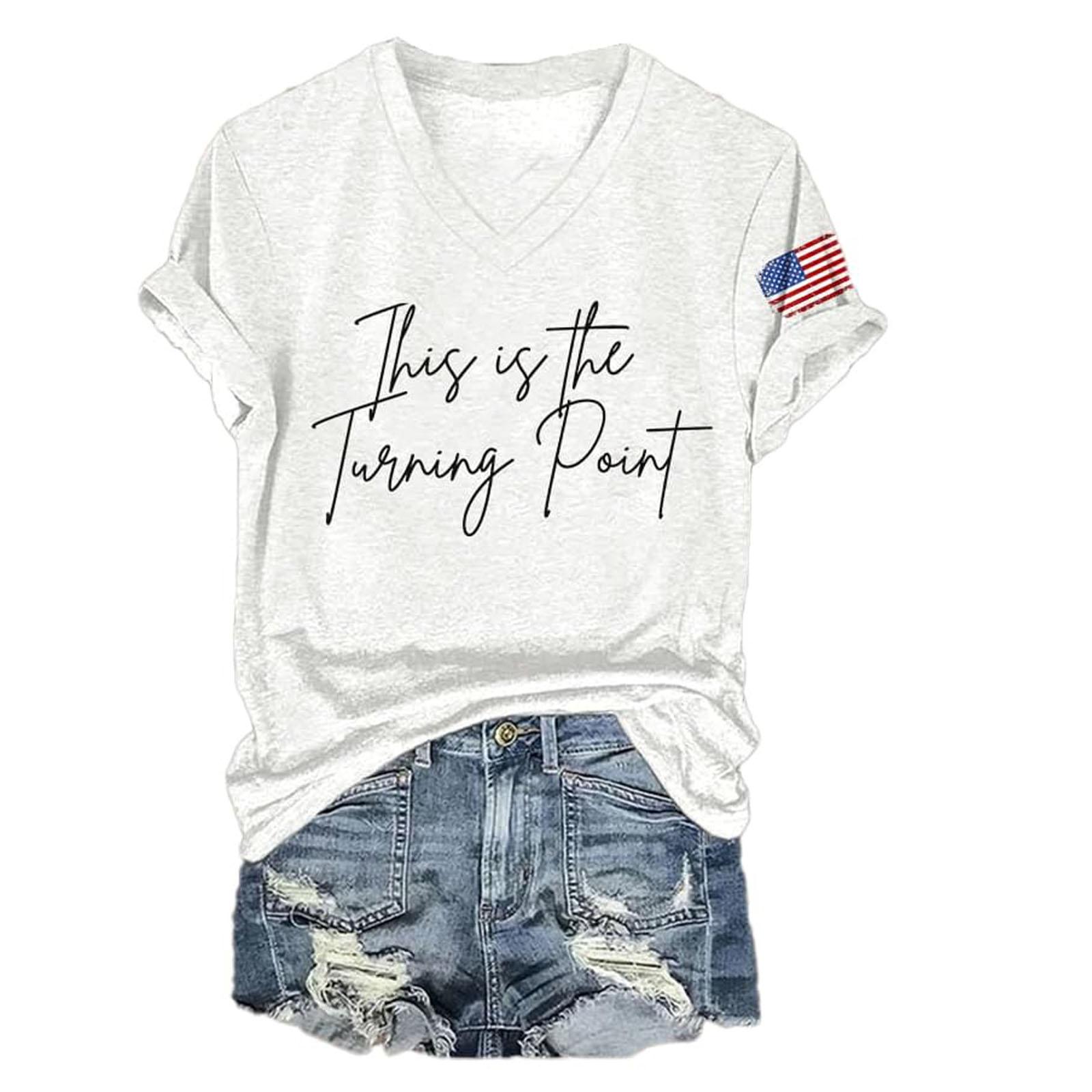 Women s V-neck Short-sleeved T-shirt Casual Loose Top XL
Women s V-neck Short-sleeved T-shirt Casual Loose Top XL