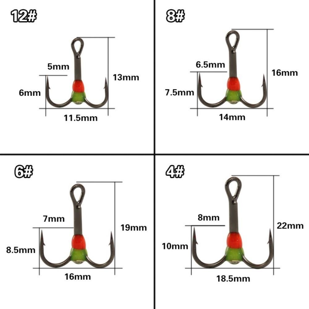 Гачки для зимової риболовлі з вуглецевої сталі Зимова зимова приманка Гарячий потрійний гачок 4#
Гачки для зимової риболовлі з вуглецевої сталі Зимова зимова приманка Гарячий потрійний гачок 4#