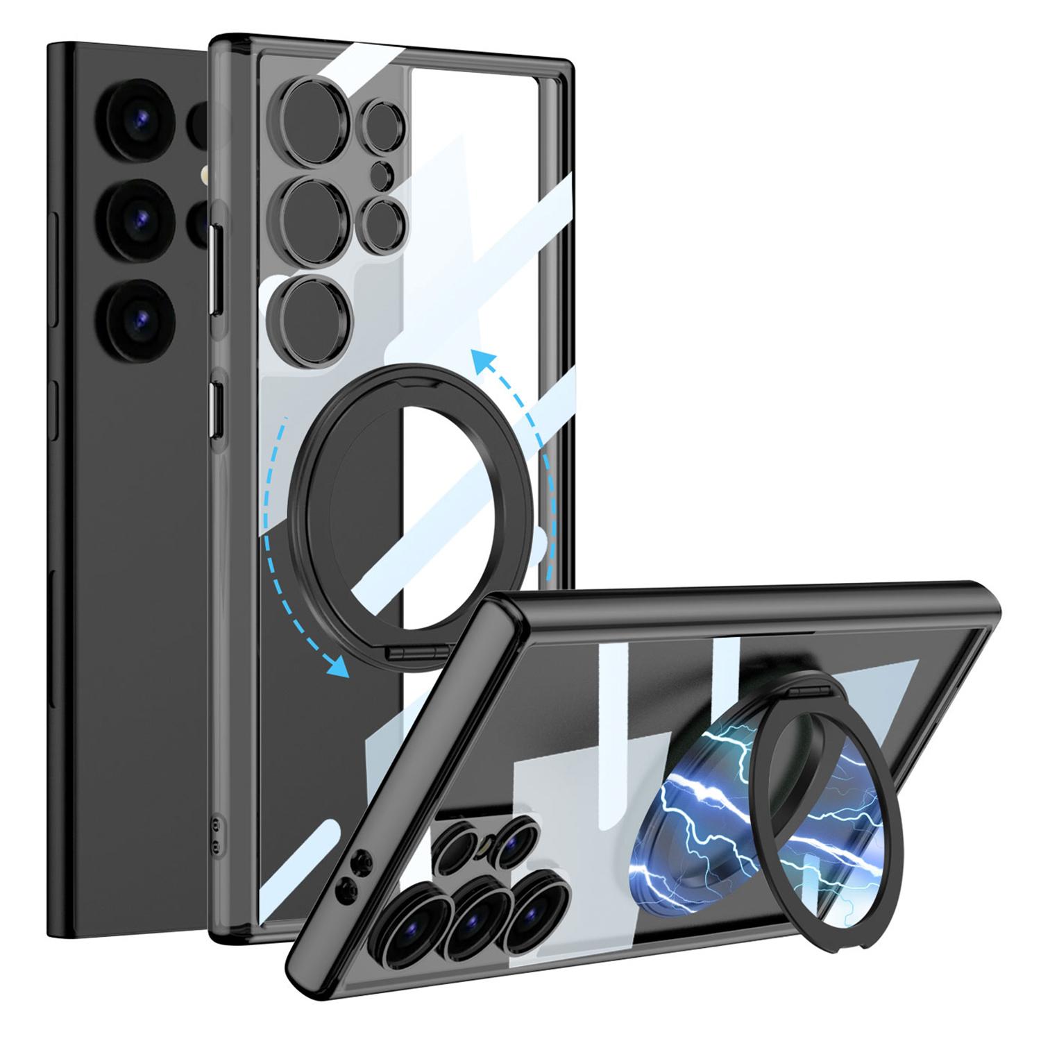 For Samsung Galaxy S23 Ultra Magnetic Case with Kickstand TPU+PC Clear Phone Back Cover Transparent Black
For Samsung Galaxy S23 Ultra Magnetic Case with Kickstand TPU+PC Clear Phone Back Cover Transparent Black