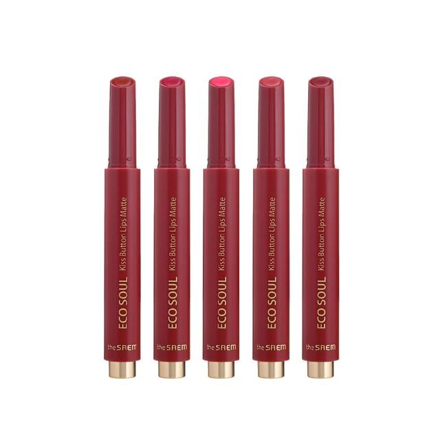 The Saem - Eco Soul Kiss Button Lips Matte - 5 Colors #03 Mauve Burgundy
The Saem - Eco Soul Kiss Button Lips Matte - 5 Colors #03 Mauve Burgundy