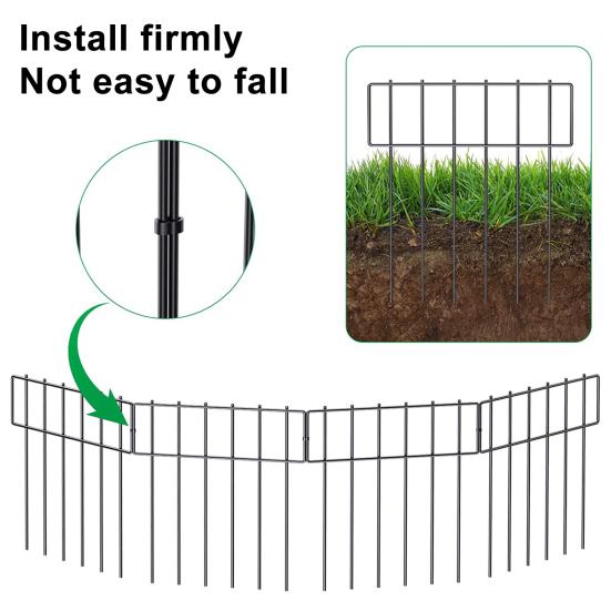 5 Pcs Animal Barrier Fence No Dig Iron Garden Fence Rustproof Metal Fences Border for Rabbits And Dogs Ground Defense Outdoor Yard Patio Protection 5pcs чорний
5 Pcs Animal Barrier Fence No Dig Iron Garden Fence Rustproof Metal Fences Border for Rabbits And Dogs Ground Defense Outdoor Yard Patio Protection 5pcs чорний