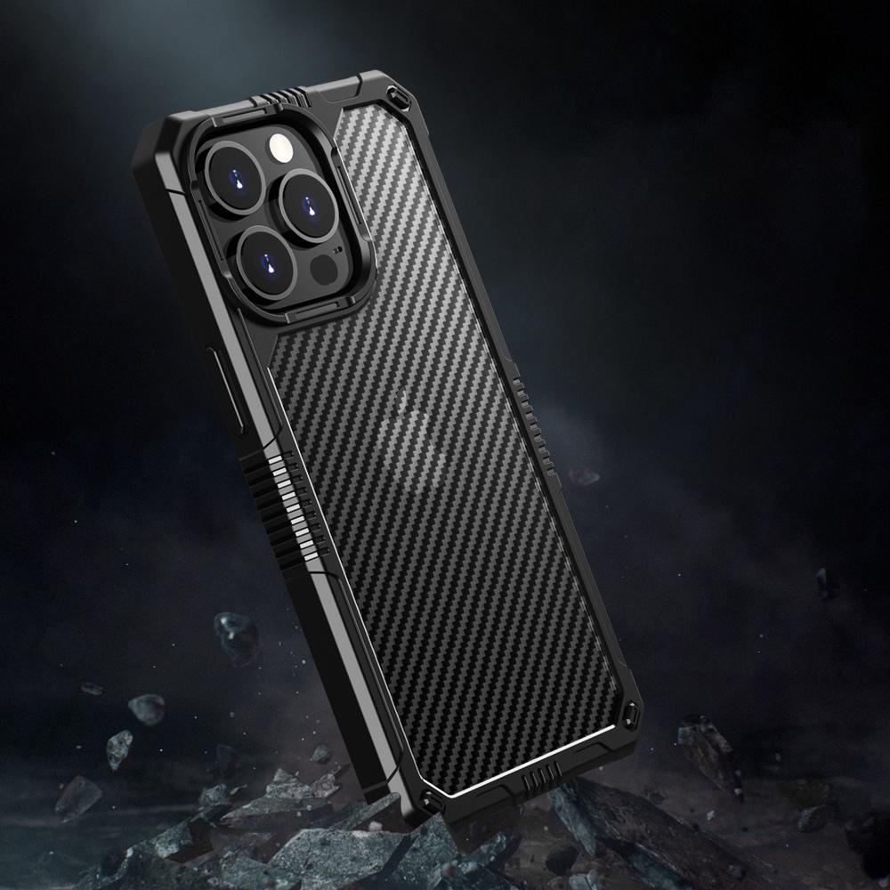 Protective Case for iPhone 14 6.1 inch Carbon Fiber TPU+PC Cover Anti-Fingerprint Phone Case Black
Protective Case for iPhone 14 6.1 inch Carbon Fiber TPU+PC Cover Anti-Fingerprint Phone Case Black
