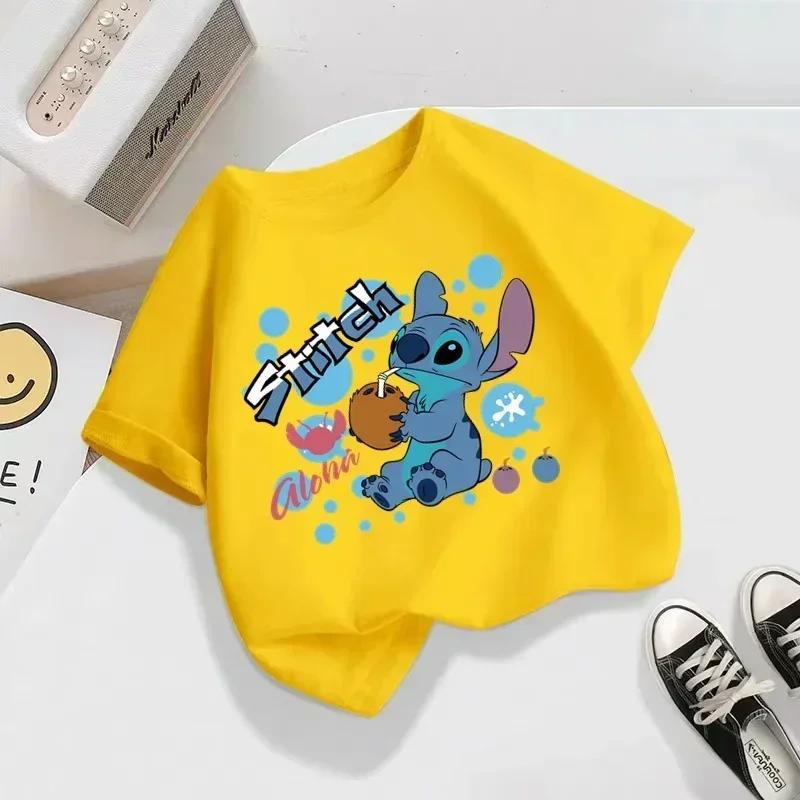 Disney Stitch Printed Children s T-shirt New Summer Children s Pure Cotton Top Casual Fashion Children s Clothing 100
Disney Stitch Printed Children s T-shirt New Summer Children s Pure Cotton Top Casual Fashion Children s Clothing 100
