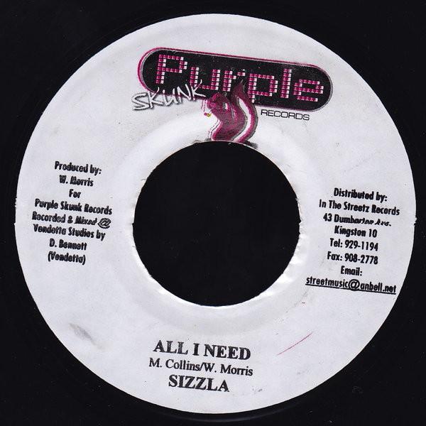 7inch Record SIZZLA - All I Need / Purple Skunk NONE Purple Skunk Re 2003 Jamaica Reggae, Ska & Dub Used
7inch Record SIZZLA - All I Need / Purple Skunk NONE Purple Skunk Re 2003 Jamaica Reggae, Ska & Dub Used