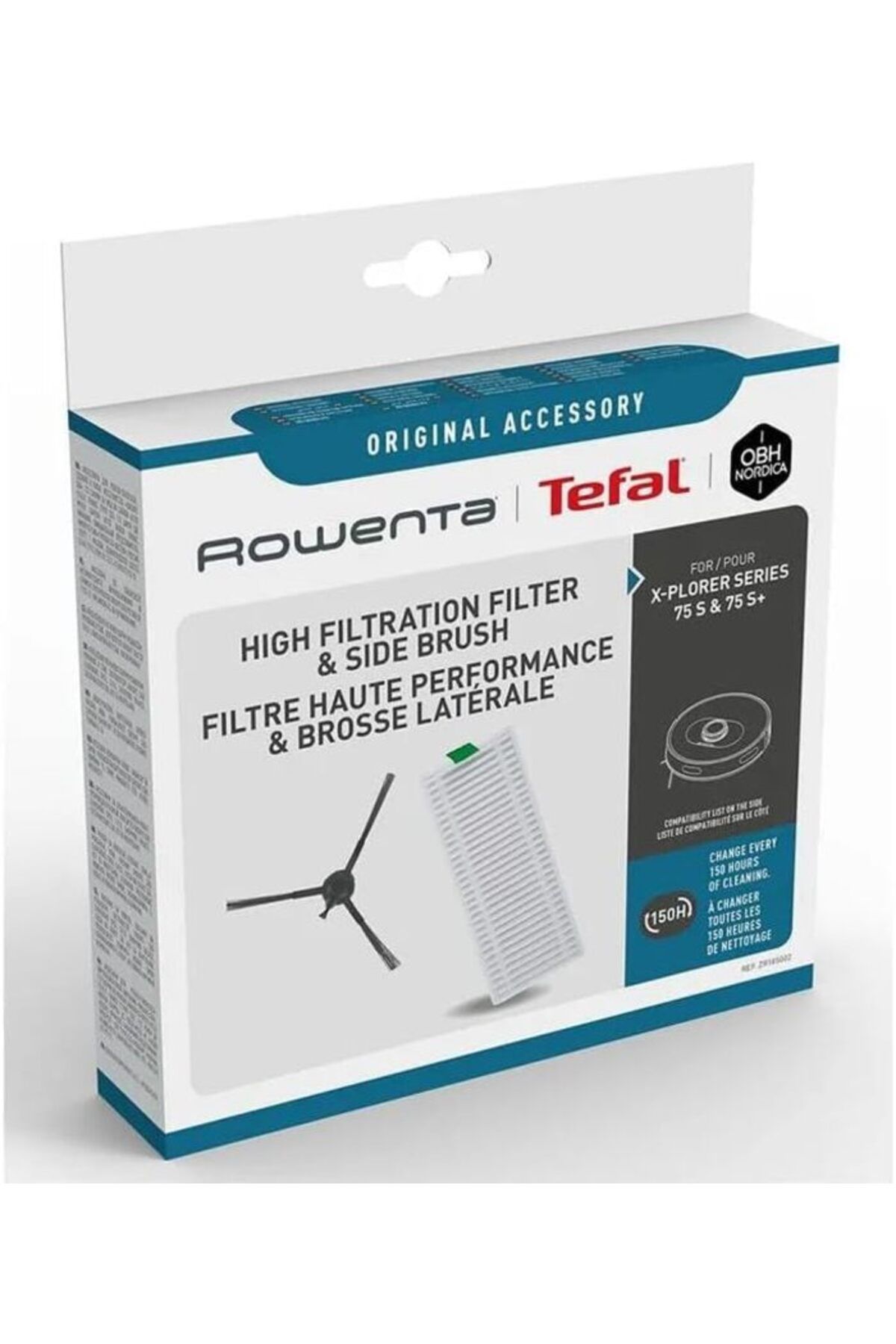 For TEFAL X-plorer Series 75 S & 75 S+ Smart Vacuum Cleaner Side Brush and Filter Set / ZR185002 1
For TEFAL X-plorer Series 75 S & 75 S+ Smart Vacuum Cleaner Side Brush and Filter Set / ZR185002 1