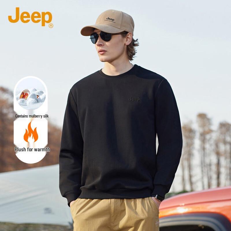 JEEP Men s Fleece-Lined Round Neck Sweatshirt
JEEP Men s Fleece-Lined Round Neck Sweatshirt