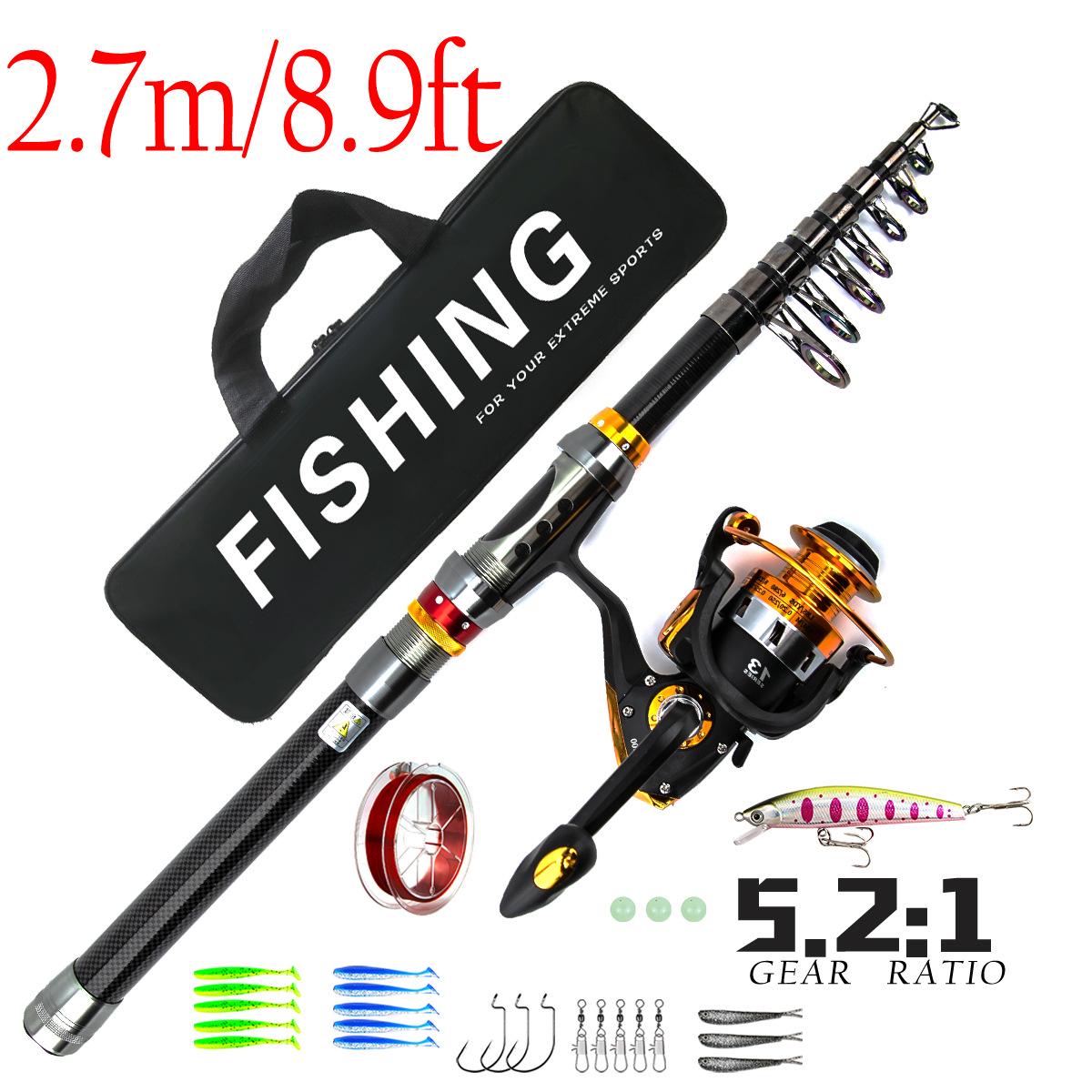 Универсальный спиннинговый набор из углеволокна - Полный набор рыболовных приманок
Универсальный спиннинговый набор из углеволокна - Полный набор рыболовных приманок