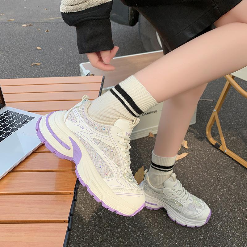 Leather rhinestone muffin platform dad shoes women s retro lace-up small man height increase versatile casual sports shoes 40 бежевый
Leather rhinestone muffin platform dad shoes women s retro lace-up small man height increase versatile casual sports shoes 40 бежевый