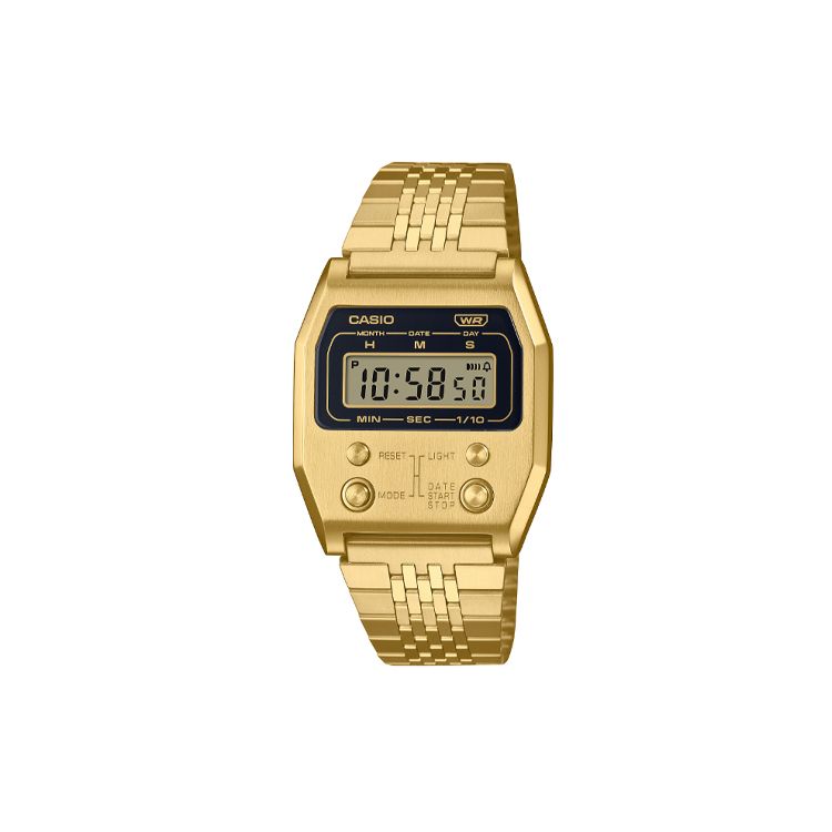 Casio 30M Water Resistant Quartz Movement Stainless Steel Watch Black Dial Men watches A1100G-5 Black Dial
Casio 30M Water Resistant Quartz Movement Stainless Steel Watch Black Dial Men watches A1100G-5 Black Dial