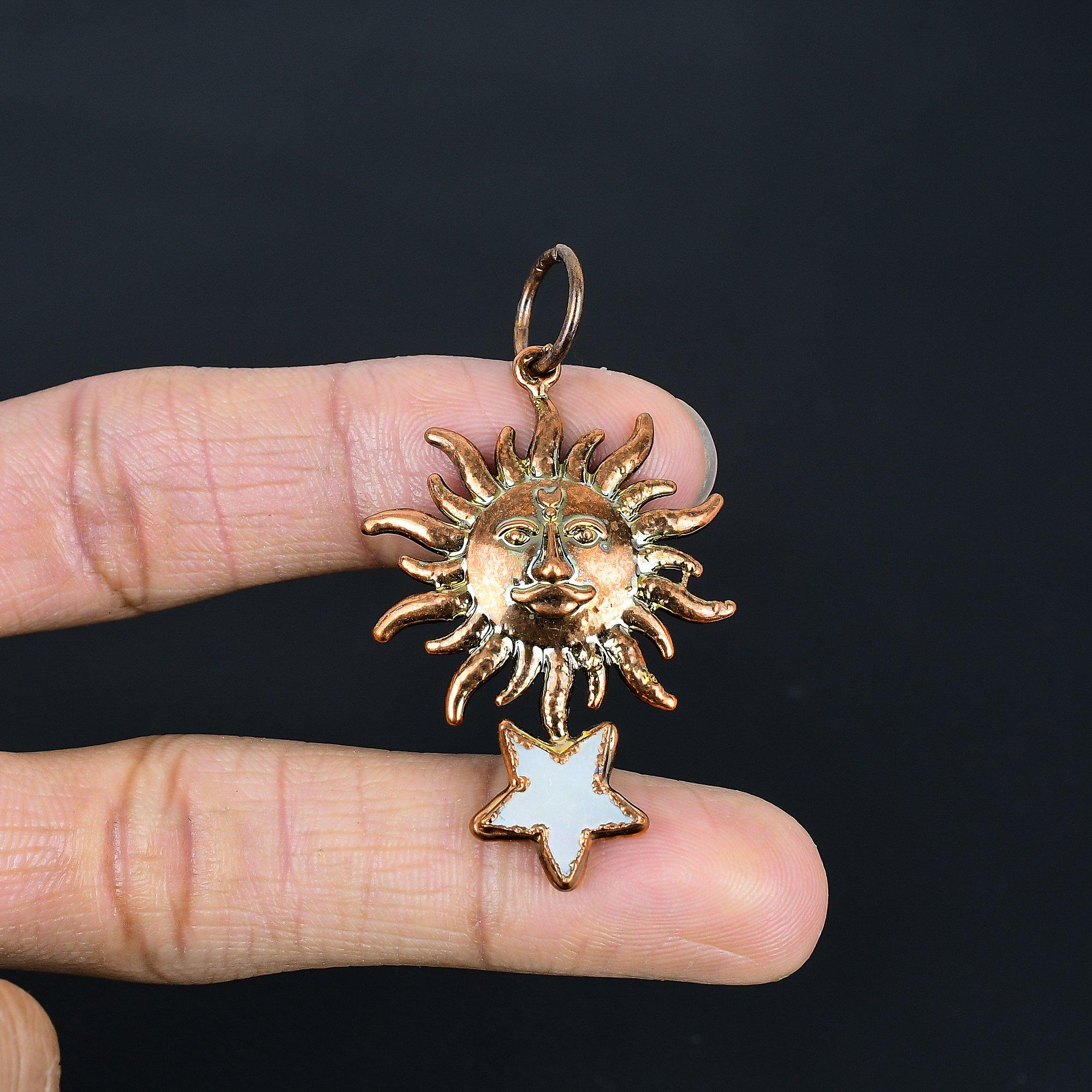 Mother of Pearl Pendant Gemstone Pendant Copper Electroformed Pendant, Handmade Jewelry Anniversary Gift 2.55 Inches
Mother of Pearl Pendant Gemstone Pendant Copper Electroformed Pendant, Handmade Jewelry Anniversary Gift 2.55 Inches