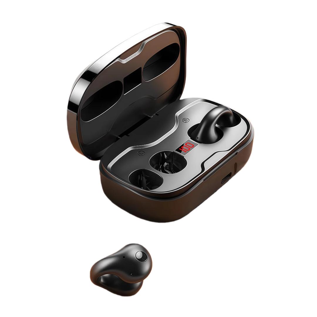Chuangu Bone Conduction Bluetooth Headphones, Clip-On Style, Long Battery Life, Sports, High-Quality Sound, Black чорний
Chuangu Bone Conduction Bluetooth Headphones, Clip-On Style, Long Battery Life, Sports, High-Quality Sound, Black чорний