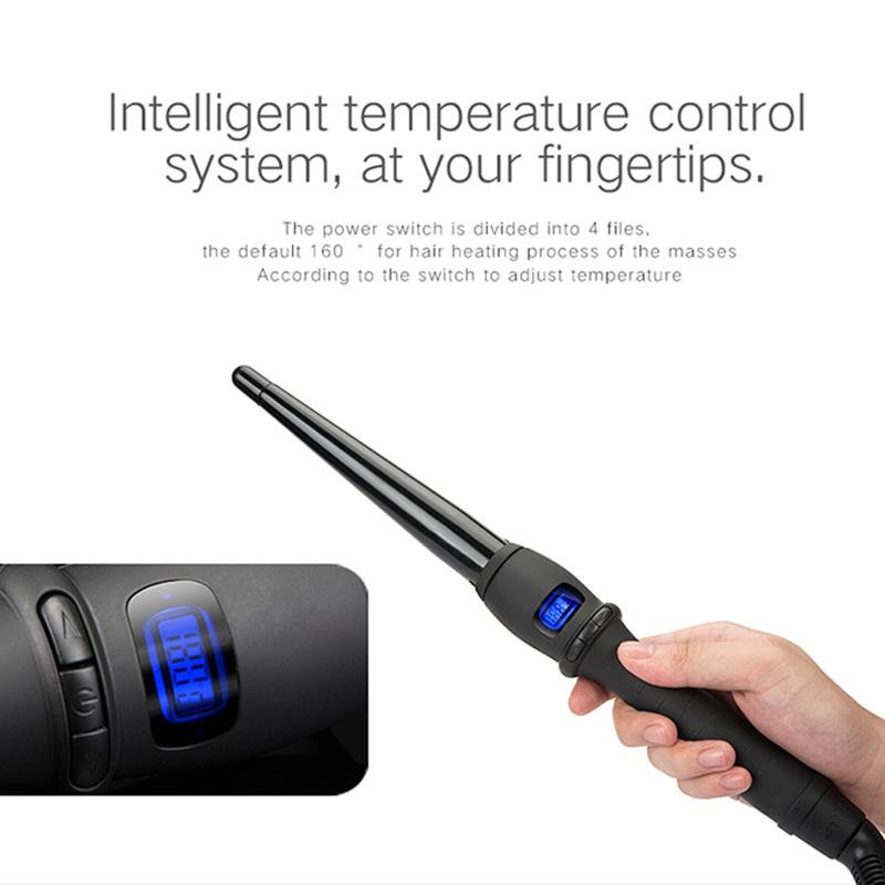 High Quality Home Professional Ceramic Magic Electric Hair Curling Iron Black Rotating Curling Barrel Hair Styling Tools US чорний
High Quality Home Professional Ceramic Magic Electric Hair Curling Iron Black Rotating Curling Barrel Hair Styling Tools US чорний