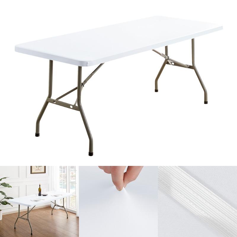 6FT Rectangle Table Cloth Cover Waterproof Polyester Elastic Fitted Tablecloth Washable Table Protector for Holiday Party Decor
6FT Rectangle Table Cloth Cover Waterproof Polyester Elastic Fitted Tablecloth Washable Table Protector for Holiday Party Decor