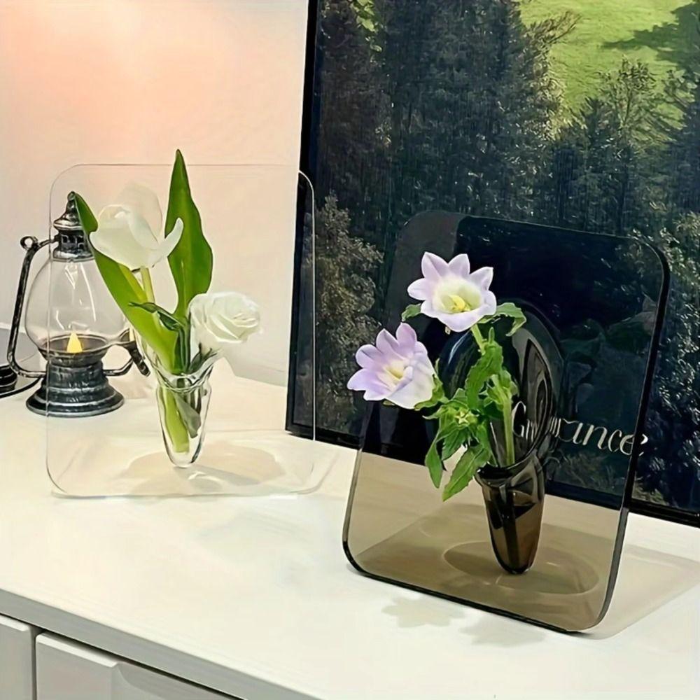 Transparent Hydroponic Flower Vase INS Style Desktop Ornament Creative Photo Frame Vase Hotel чорний
Transparent Hydroponic Flower Vase INS Style Desktop Ornament Creative Photo Frame Vase Hotel чорний