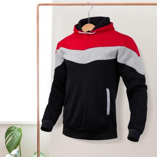Yousheng Men Fall Winter Hoodie Colorblock Drawstring Thick Plush Long Sleeves Big Pocket Hooded Retro Thin Loose Daily Wear Casual Sport Top M
Yousheng Men Fall Winter Hoodie Colorblock Drawstring Thick Plush Long Sleeves Big Pocket Hooded Retro Thin Loose Daily Wear Casual Sport Top M