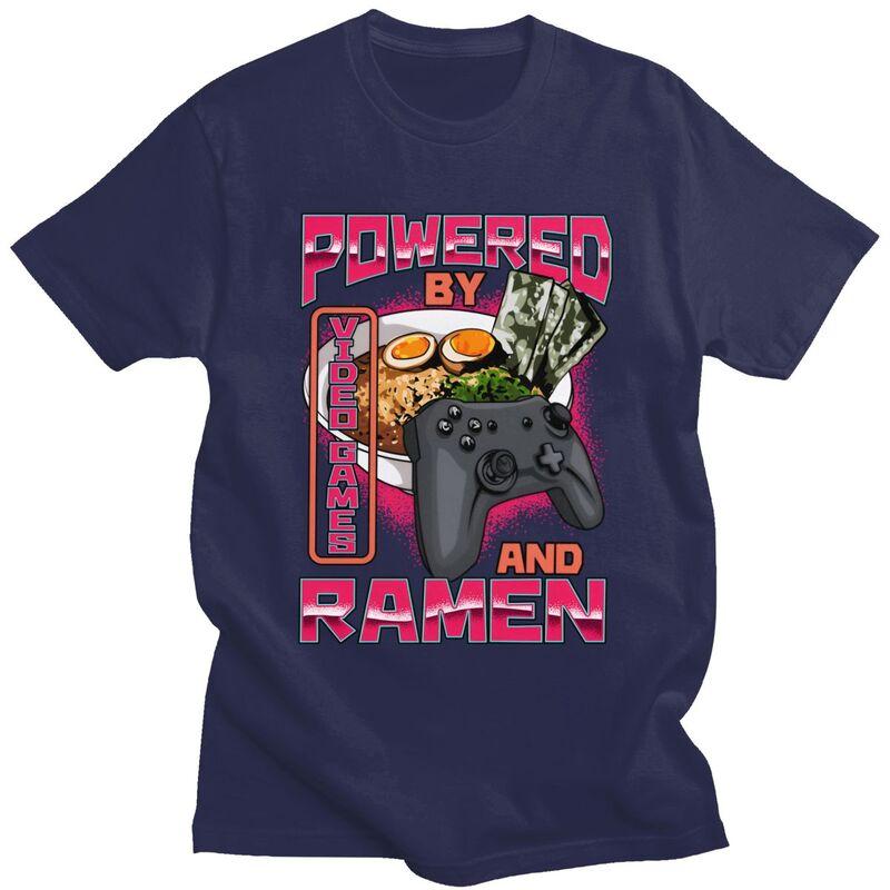 Trendy Powered By Video Games And Ramen T Shirt Men Short Sleeves Pure Cotton Tshirt Leisure Tee Tops Fashion Tshirt 4XL
Trendy Powered By Video Games And Ramen T Shirt Men Short Sleeves Pure Cotton Tshirt Leisure Tee Tops Fashion Tshirt 4XL