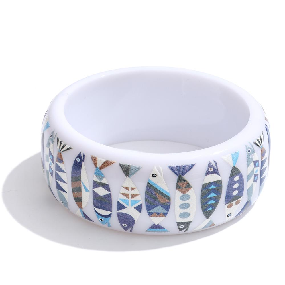 Yhpup 67mm Plastic Resin Ocean Different Fish Pattern Wide Statement Bracelet Bangle 2026 Trendy Wrist Cheap Jewelry Accessories
Yhpup 67mm Plastic Resin Ocean Different Fish Pattern Wide Statement Bracelet Bangle 2026 Trendy Wrist Cheap Jewelry Accessories