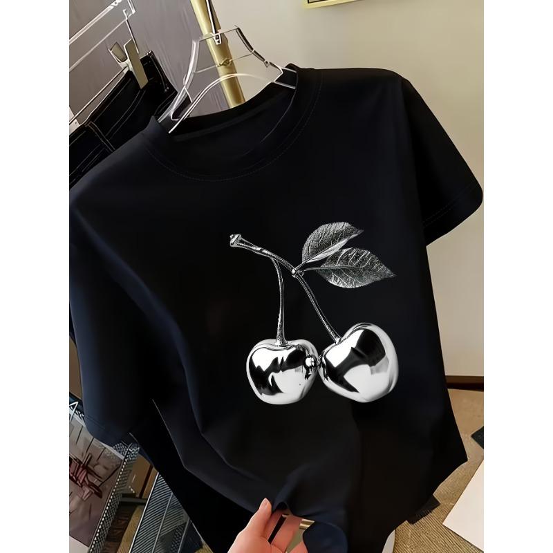 Cherry Graphic Print Women s Short Sleeve T-Shirt XL
Cherry Graphic Print Women s Short Sleeve T-Shirt XL
