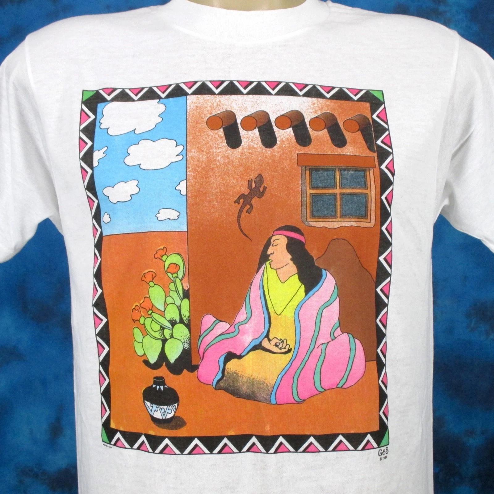 NOS vintage 80s NATIVE AMERICAN single stitch T-Shirt M/L zuni indian soft thin S
NOS vintage 80s NATIVE AMERICAN single stitch T-Shirt M/L zuni indian soft thin S