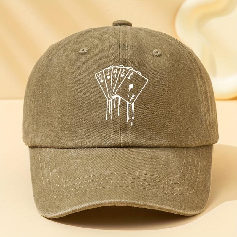 Poker card printed washed baseball cap versatile classic curved brim hat suitable for vacation, travel, camping and leisure Adjustable хаки
Poker card printed washed baseball cap versatile classic curved brim hat suitable for vacation, travel, camping and leisure Adjustable хаки