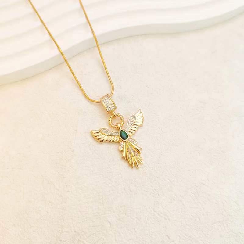 Angel Wings Necklace Female Premium Personality Versatile Atmospheric Zircon Phoenix Spreading Wings Pendant Clavicle Chain
Angel Wings Necklace Female Premium Personality Versatile Atmospheric Zircon Phoenix Spreading Wings Pendant Clavicle Chain