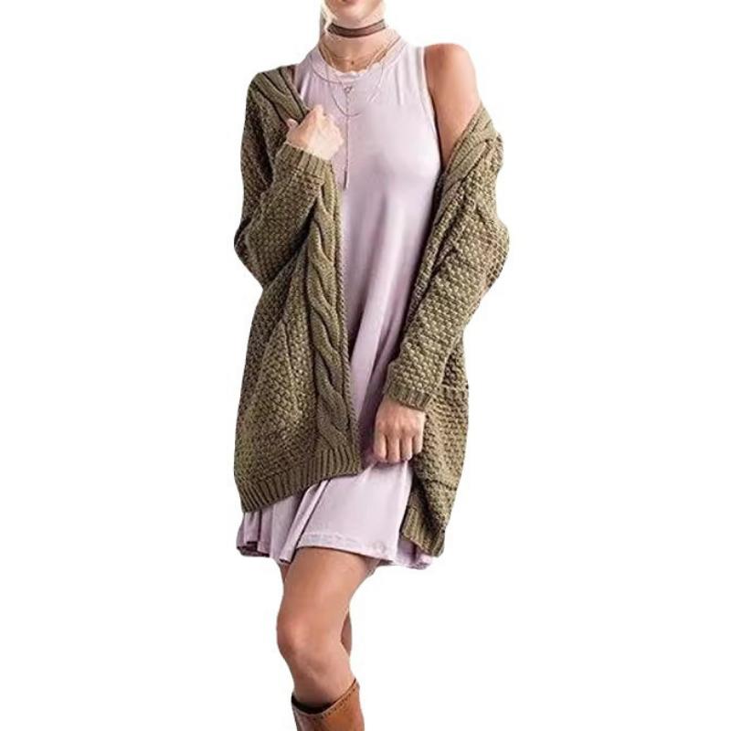 Women s Loose Open Front Long Sleeve Chunky Knit Cable Cardigans Sweater with Pockets Cozy Knit Cardigan, Casual Loose Fit XXXL зелений
Women s Loose Open Front Long Sleeve Chunky Knit Cable Cardigans Sweater with Pockets Cozy Knit Cardigan, Casual Loose Fit XXXL зелений