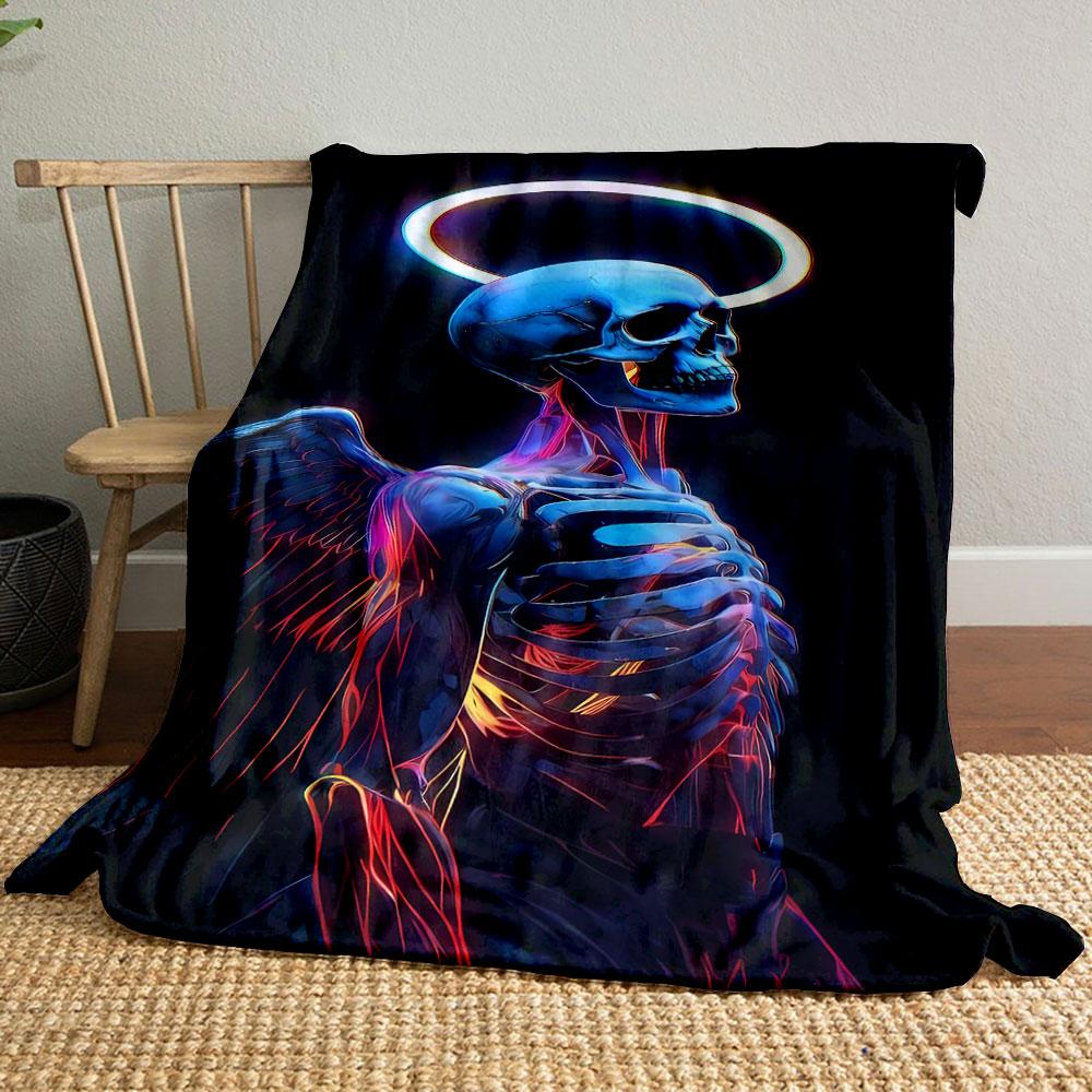 Glowing Skeleton Angel Blanket bedroom Blanket for Livingroom Couch lunch break Soft throw for Friend s festival Gift 80cm x 120cm
Glowing Skeleton Angel Blanket bedroom Blanket for Livingroom Couch lunch break Soft throw for Friend s festival Gift 80cm x 120cm
