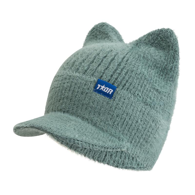 Новая женская зимняя шапка ярких цветов с полями, модная вязаная шапка из искусственного меха, мягкая шапка-бини, женская уличная кепка 54cm-5cm темно-зеленого
Новая женская зимняя шапка ярких цветов с полями, модная вязаная шапка из искусственного меха, мягкая шапка-бини, женская уличная кепка 54cm-5cm темно-зеленого