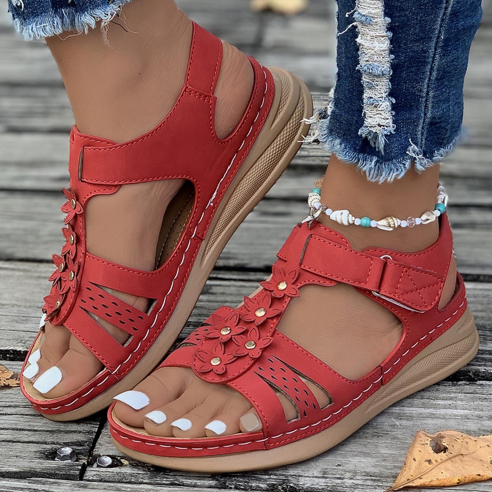 Sandals For Women Size 9 Wide Women S Shoes Summer Open Toed Flat Sandals Stylish Outdoor Sandalias De Mujer Verano 2026 37 червоний
Sandals For Women Size 9 Wide Women S Shoes Summer Open Toed Flat Sandals Stylish Outdoor Sandalias De Mujer Verano 2026 37 червоний