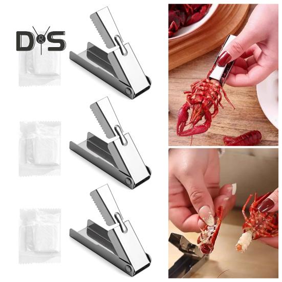 Crayfish Shell Peeler Tool Stainless Steel Shrimp Peeler Easy Crayfish Tail Remover Compact Seafood Sheller Device Nail-Friendly Crayfish Shucker 1pc
Crayfish Shell Peeler Tool Stainless Steel Shrimp Peeler Easy Crayfish Tail Remover Compact Seafood Sheller Device Nail-Friendly Crayfish Shucker 1pc