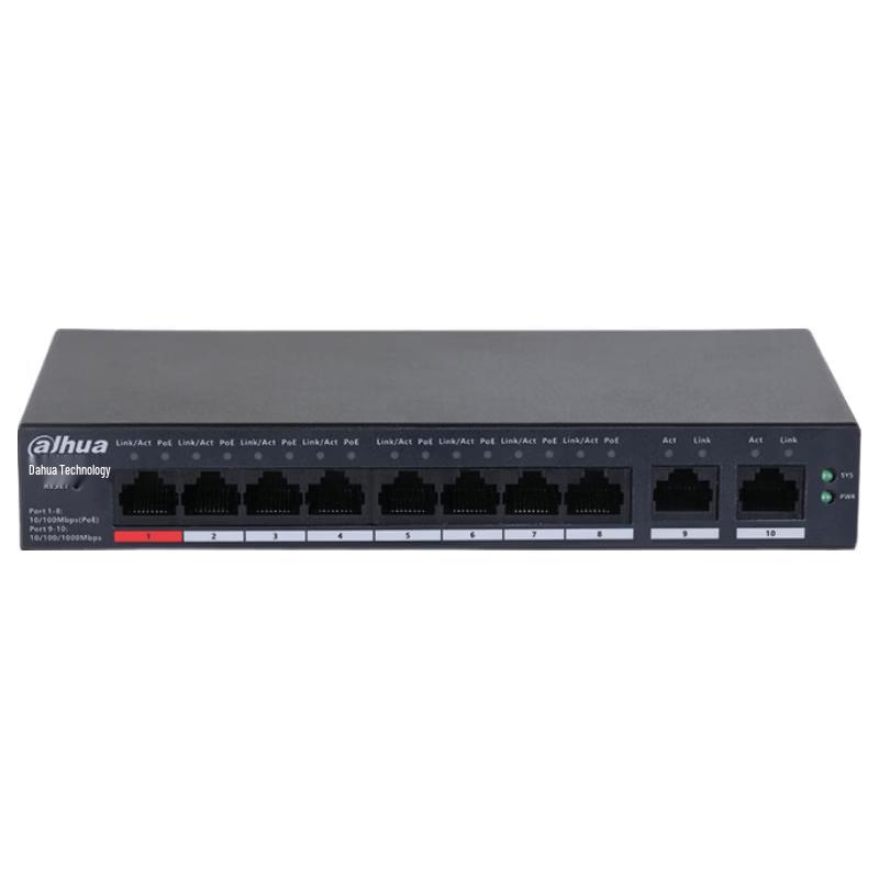 Dahua S1800C 8-Port 100M PoE Managed Switch
Dahua S1800C 8-Port 100M PoE Managed Switch
