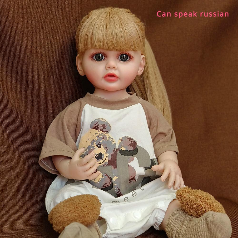 Російськомовна лялька Reborn Toddler Betty Full Vinyl Body Baby Girl Doll 22 55cm Talking Bebe Newborn Doll Infant Bedcompany Toy Child Gifts full silicone girl
Російськомовна лялька Reborn Toddler Betty Full Vinyl Body Baby Girl Doll 22 55cm Talking Bebe Newborn Doll Infant Bedcompany Toy Child Gifts full silicone girl