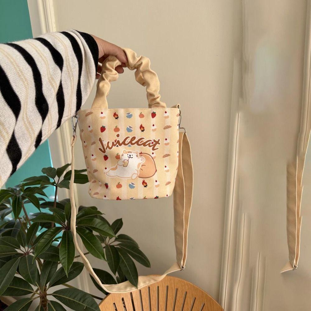 Japanese Style Cartoon Printed Bucket Bag Sweet Casual Shoulder Bag Canvas Crossbody Bag Women
Japanese Style Cartoon Printed Bucket Bag Sweet Casual Shoulder Bag Canvas Crossbody Bag Women