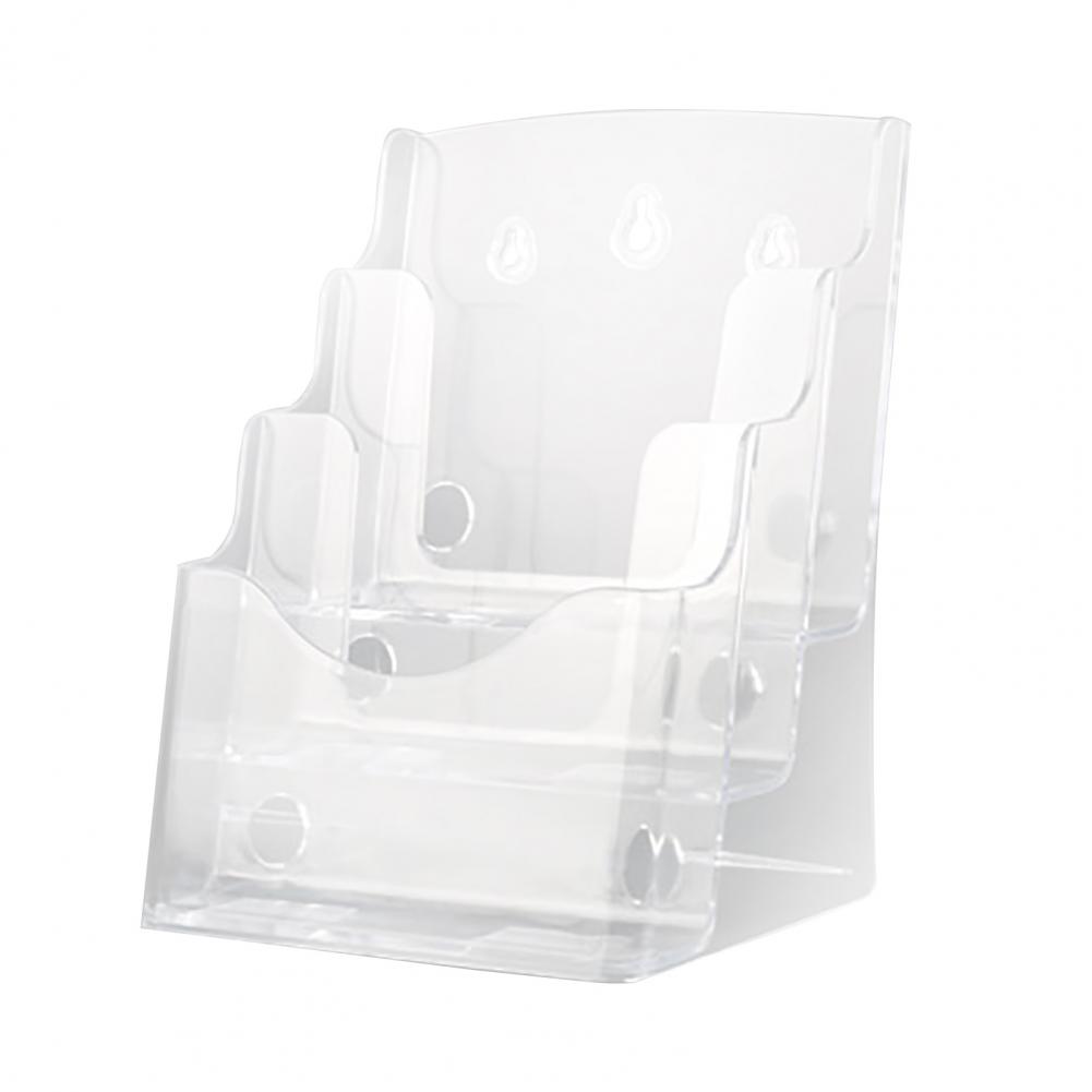 Acrylic A5 Document Rack 3-tier Acrylic Brochure Holder with Divider for Wall Mount or Countertop Display Flyer for Magazines
Acrylic A5 Document Rack 3-tier Acrylic Brochure Holder with Divider for Wall Mount or Countertop Display Flyer for Magazines