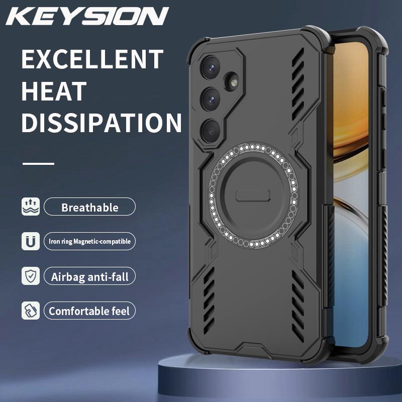 KEYSION Чехол Hollow Heat Dissipation Case для Samsung A55 5G Silicone+PC Magnetic Cooling Противоударный чехол для телефона Galaxy A55 5G for Samsung A55 5G чёрный
KEYSION Чехол Hollow Heat Dissipation Case для Samsung A55 5G Silicone+PC Magnetic Cooling Противоударный чехол для телефона Galaxy A55 5G for Samsung A55 5G чёрный