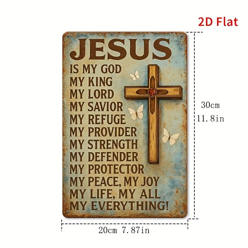 Cross Design Metal Sign x Vintage Iron Wall Art Retro Plaque Decor for Home Restaurant Bar Cafe Garage Room 20x30cm(7.8x11.8inch)
Cross Design Metal Sign x Vintage Iron Wall Art Retro Plaque Decor for Home Restaurant Bar Cafe Garage Room 20x30cm(7.8x11.8inch)