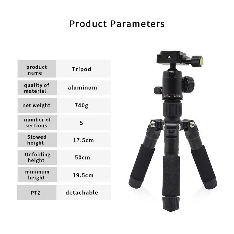 aluminium alloy Travel Tripod with 360°Ballhead, Mini Desktop Tripod for Mirrorless Cameras Folded Height 17.5cm Max Height 50cm
aluminium alloy Travel Tripod with 360°Ballhead, Mini Desktop Tripod for Mirrorless Cameras Folded Height 17.5cm Max Height 50cm