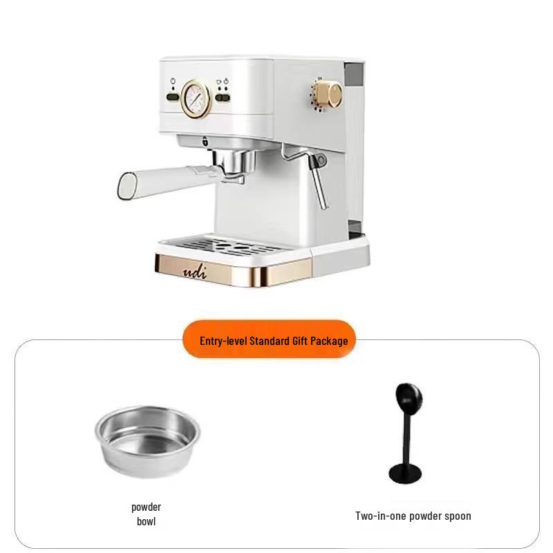 Compact Home Coffee Machine, Semi/Fully Automatic, Espresso Maker with High-Pressure Extraction and Built-in Steam Milk Frother Standard Configuration
Compact Home Coffee Machine, Semi/Fully Automatic, Espresso Maker with High-Pressure Extraction and Built-in Steam Milk Frother Standard Configuration
