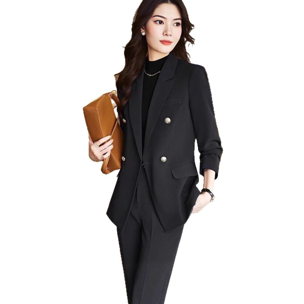 Vietnam Niche Women s Professional Wear Suit Set: Black Jacket, Plus Size, Spring/Autumn Formal Wear, Elegant Design. 4XL (suggested 170-190 jin)
Vietnam Niche Women s Professional Wear Suit Set: Black Jacket, Plus Size, Spring/Autumn Formal Wear, Elegant Design. 4XL (suggested 170-190 jin)