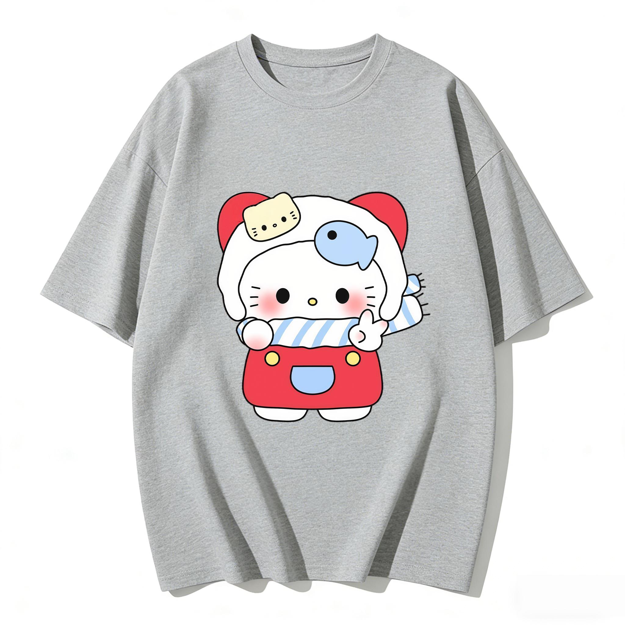 2026 Highquality New Arrival Kawaii Hello Kitty Fish Print Couple T Shirts Casual Family Matching Outfits Parentchild Tees Top S
2026 Highquality New Arrival Kawaii Hello Kitty Fish Print Couple T Shirts Casual Family Matching Outfits Parentchild Tees Top S