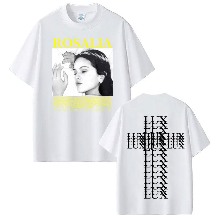 Singer Rosalía LUX Album Tour Print Tshirt Men Women Fashion Cotton Tshirts Oversized Hiphop Aesthetic High Quality T Shirts 4XL
Singer Rosalía LUX Album Tour Print Tshirt Men Women Fashion Cotton Tshirts Oversized Hiphop Aesthetic High Quality T Shirts 4XL