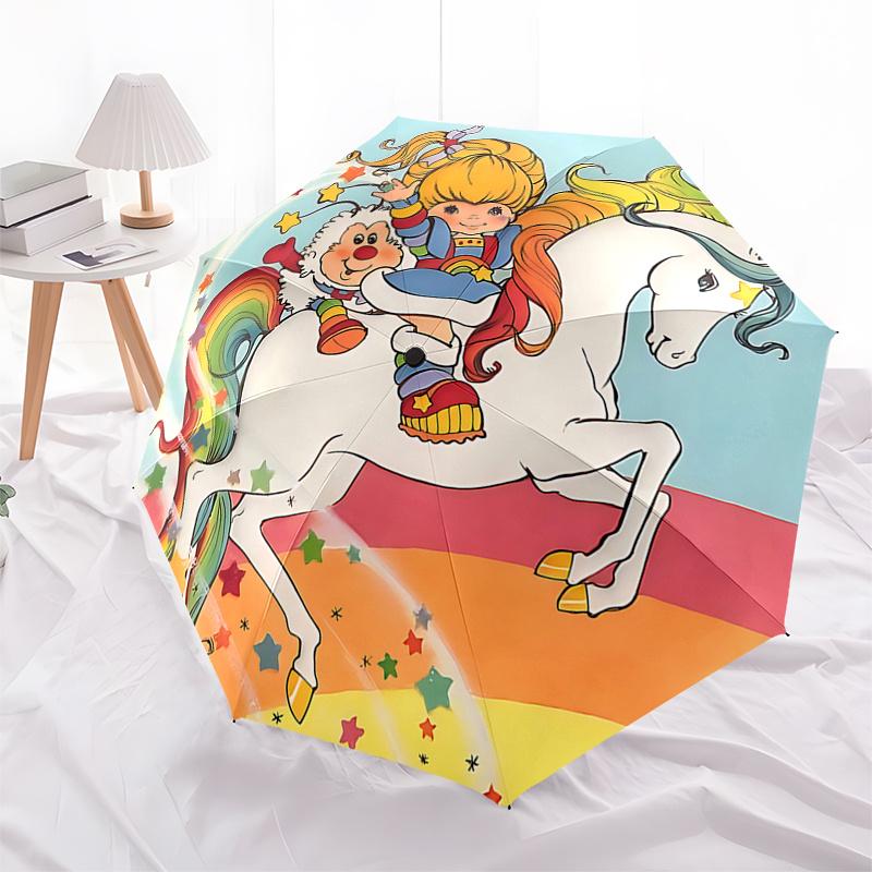 Rainbow Unicorn Automatic Opening/Closing Umbrella with Star Decorations - Portable 3-Fold Design, 8-Bone Iron Frame Outdoor Umbrella for Fe
Rainbow Unicorn Automatic Opening/Closing Umbrella with Star Decorations - Portable 3-Fold Design, 8-Bone Iron Frame Outdoor Umbrella for Fe