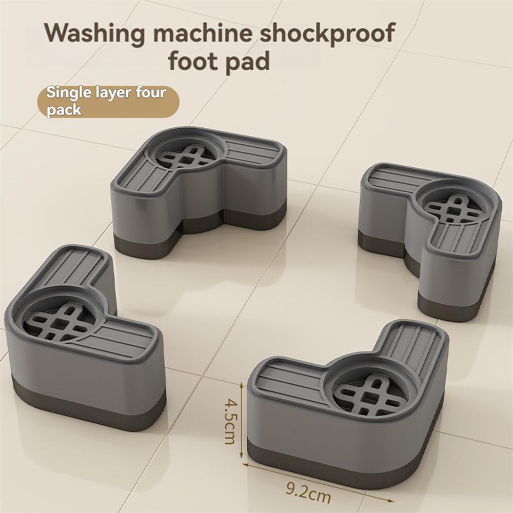 4pcs Heightening Shock-Absorbing Base Riser 4.5/8cm Silent Anti-Vibration Anti-Slip Foot Pad for Washing Machine/Refrigerator
4pcs Heightening Shock-Absorbing Base Riser 4.5/8cm Silent Anti-Vibration Anti-Slip Foot Pad for Washing Machine/Refrigerator