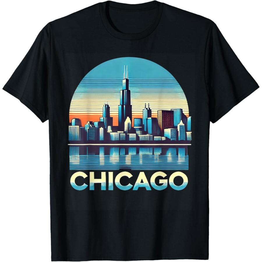 Vintage Chicago Skyline Sunset Summer Travel Men Women T-Shirt XXXXXL чорний
Vintage Chicago Skyline Sunset Summer Travel Men Women T-Shirt XXXXXL чорний