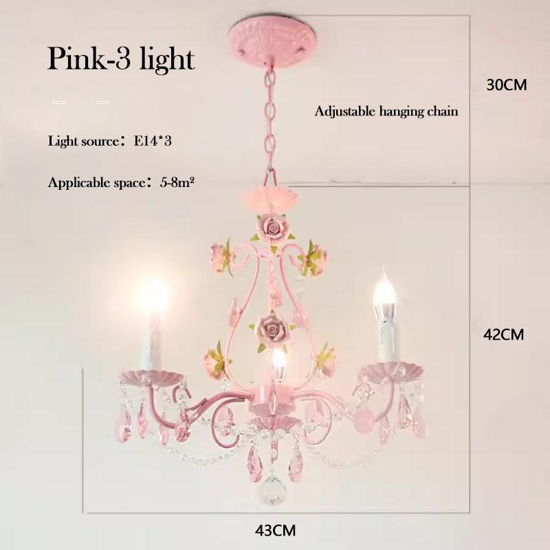 Pink Rose Flower Crystal Bouquet Chandeliers Princess Room Girl Bedroom Lamps Korean Pastoral Style Children s Room Chandelier 5W&No Bulb
Pink Rose Flower Crystal Bouquet Chandeliers Princess Room Girl Bedroom Lamps Korean Pastoral Style Children s Room Chandelier 5W&No Bulb