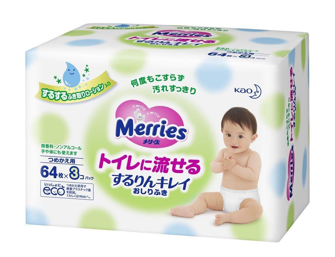 Kao Merries Baby 64 салфетки x 3 упаковки Салфетки, Смываемые, Сменные,
Kao Merries Baby 64 салфетки x 3 упаковки Салфетки, Смываемые, Сменные,