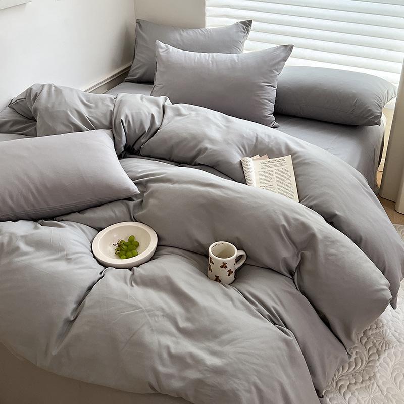 Однотонный летний комплект из 4 предметов из стираного хлопка для общежитий 1.2m Bed 3-Piece Set (Duvet Cover 150x200)
Однотонный летний комплект из 4 предметов из стираного хлопка для общежитий 1.2m Bed 3-Piece Set (Duvet Cover 150x200)