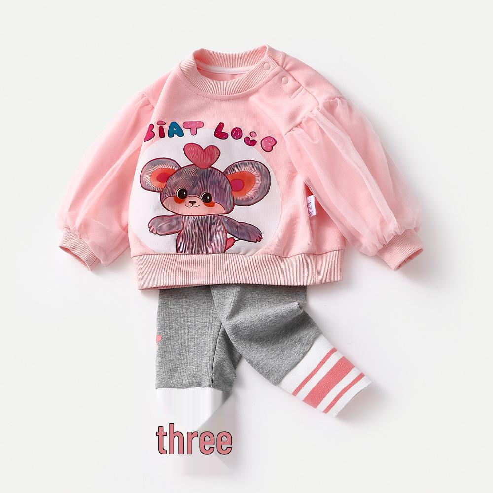 Girls Autumn 2025 Korean Style Cartoon Two-Piece Set: Cute Sweatshirt & Long Pants for Baby Girls 100 розовый
Girls Autumn 2025 Korean Style Cartoon Two-Piece Set: Cute Sweatshirt & Long Pants for Baby Girls 100 розовый
