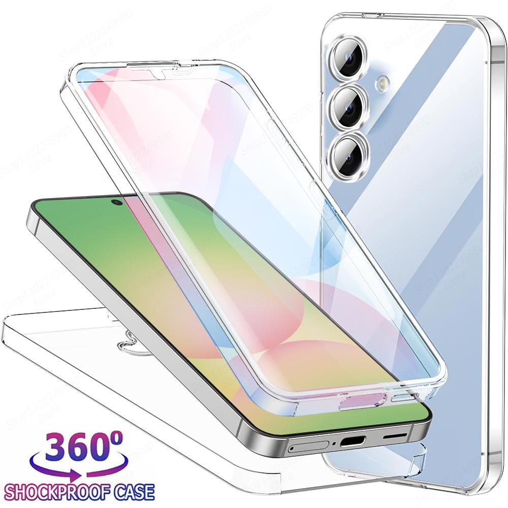 360 Full Body PC+TPU Claer Phone Cases For Samsung A56 A36 A16 A26 A55 A25 A35 A15 A54 A34 Anti-Scratch Screen Protector Cover Galaxy A52
360 Full Body PC+TPU Claer Phone Cases For Samsung A56 A36 A16 A26 A55 A25 A35 A15 A54 A34 Anti-Scratch Screen Protector Cover Galaxy A52